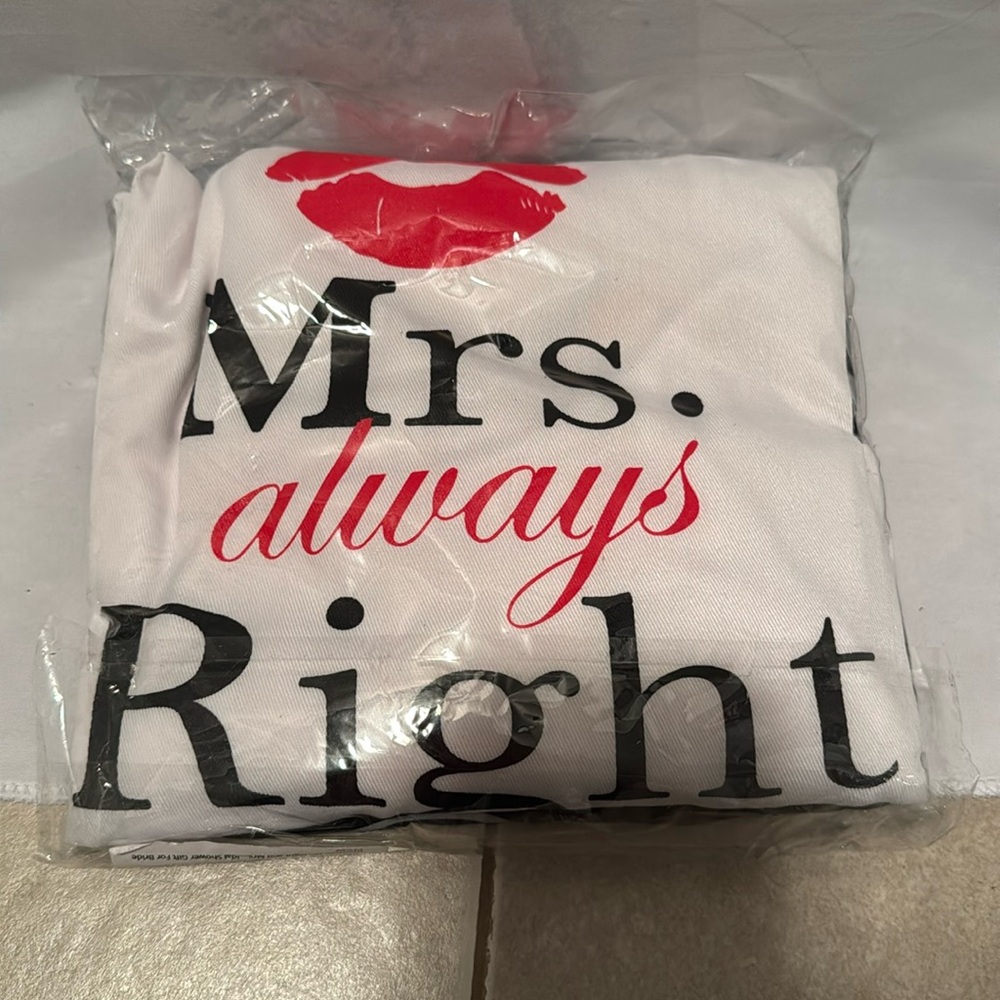 Mrs Always Right Mr Right Aprons